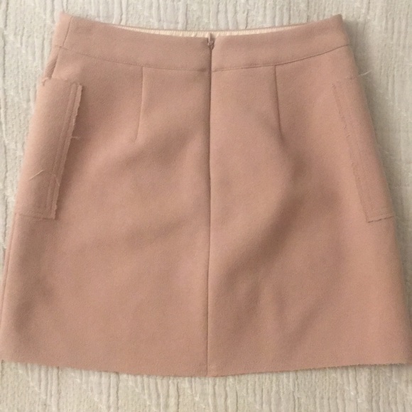 Topshop Blush Pink Crepe Pocket Mini Skirt - Picture 2 of 4
